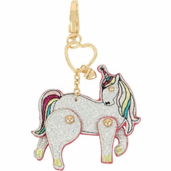 Betsey Johnson Jewelry - Betsey Johnson Glitter Movable Unicorn Key-Chain